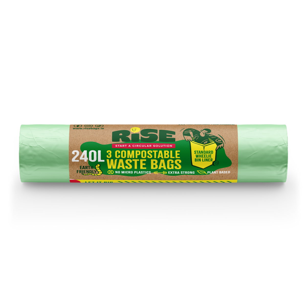 240L COMPOSTABLE RISE BAGS (24 BAGS)  | WHEELIE BIG BIN